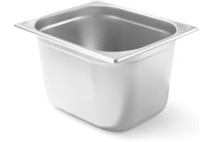 Arredo Chef Bac Gastro en inox GN 1/2 (Hauteur : 200 mm (12,5L))