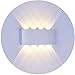 Produktbild 8W LED Wandleuchte, IP65 Wasserdicht Warmweiß Wandlampe Modern Innen/Außen Wandbeleuchtung Up und Down LED Wandlicht für Wohnzimmer, Schlafzimmer, Badezimmer, Nachttisch, Flur, Treppen usw (Warmweiß)