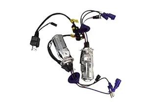 CS GLARE H4 Headlight Bulb Hi/Lo Mini Lens Projector 1.5 with Fast Start Bulb High Low Conversion Kit For Car Suv 6000 k 55 Watts