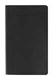 Taschenplaner PVC schwarz 2020 - Bürokalender - Taschenplaner (10 x 16) - 64 Seiten - 1 Woche 1 Seite - separates Adressheft - Terminplaner by 