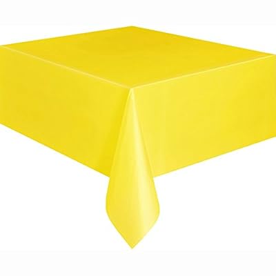 Unique Party - 5093 - Nappe en Plastique - 2,74 x 1,37 m - Jaune