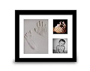 Mold Your Memories Baby Clay Handprint & Footprint Photo Frame for Newborn Girls and Boys 