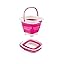 Produktbild FESTA TOYS Eimer Silikon Eimer Faltbare Design Raumwunder Strand Meer Pool Haus Garten 2 Liter und 5 Liter (Pink 2 Liter)