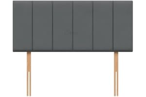 STOREX Plush Fabric Padded Lined Headboard For Devan Bed Bedroom Furniture Size 2Ft 6Inch/ 3Ft/ 4Ft/ 4Ft 6Inch/ 5Ft /6Ft -20 Inch Height 20inch (Charcoal, 20inch Height 3Ft Single)