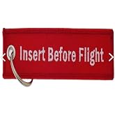 HitDukkan Insert Before Flight Kırmızı Anahtarlık 13cmx3cm 8965874563241