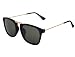 Silver Kartz Wayfarer Unisex Sunglasses (Wy070_40_Black) RS.499.00