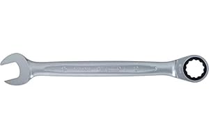 KS Tools - 503.4222 - Clé mixte à cliquet 72 dents Gearplus - 22 mm - Finition satinée - Chrome vanadium