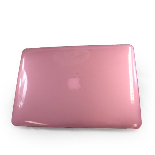 Incutex Protector Schutzhülle Cover Case Notebookhülle Hartschale Hartschalenkoffer Crystal Case Etui Tasche MacBook Air 13″ / 13,3 Zoll Notebook Hardcase Schutz Hülle Unibody Transparent Pink - 2