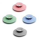 Diseño avanzado: 2 en 1 tapones para bañera, lavable, antimanchas, mantiene el pelo y la basura en la bañera fluyen y evita obstrucciones indebidas.