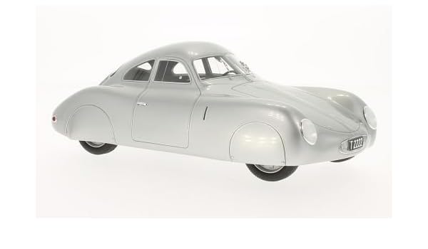 Porsche Typ 64 Berlin Rome Wagen Silver 1939 Model Car Ready