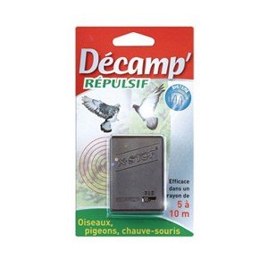Dã©Camp' Décamp' - DÉCAMP' - Répulsif à pigeons à ultrasons Créa