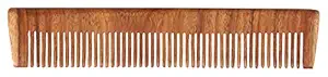 HIMAZ Neem Wooden Comb (narrow teeth) for hair growth & healthier scalp | Natural & Eco-Friendly | Anti-Bacterial, Dandruff Remover & Hair Styling Comb