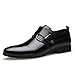 Produktbild FNKDOR Schuhe Herren Spitz Geschäft Lederschuhe Lackleder Berufsschuhe Britischer Stil Freizeit Kleid Schuhe Business-Schuhe Schwarz 43 EU