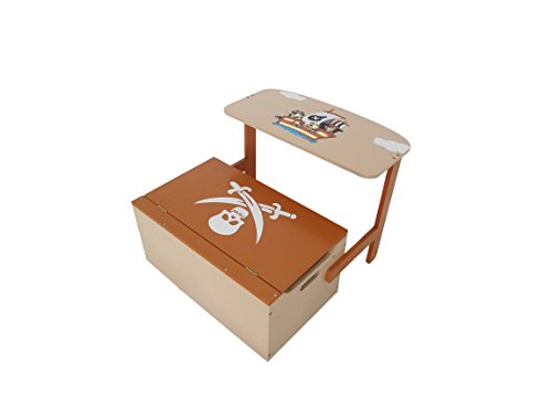Kiddi Style les Enfants Bois Coffre à Jouets Convertible Banc ou Bureau