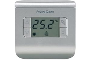 Fantini Cosmi CH111 Thermostat environnement à piles, 3 températures, argent