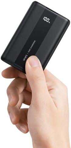 VRURC Power Bank 20000mAh, 22.5W Ricarica Rapida Caricatore Portatile con 3 uscite e 4 ingressi, PD3.0 QC4.0 USB C Compatto Powerbank Mini, Display a LED Batteria Esterna per iPhone Samsung Huawei ecc