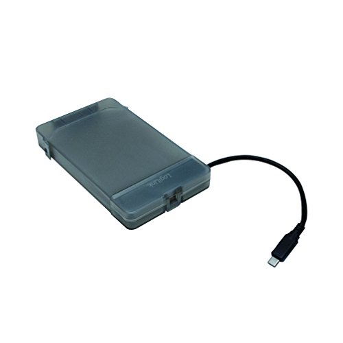 LogiLink AU0039 USB-C 3.1 auf 6,35 cm (2,5 Zoll) S-ATA Adapter mit Schutzhülle grau