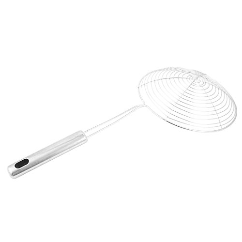 Edelstahl-Abtropfsieb für Nudeln Lebensmittel Schöpfkelle, 34 cm - 3