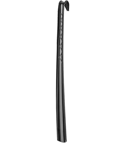 muso wood Houten schoenhoorn, notenhouten schoenlepel met lange steel