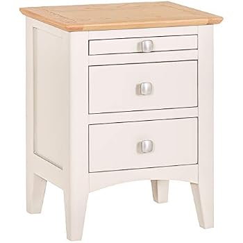 Lancaster 2 Drawer Bedside Table Cabinet Bedroom Furniture ...