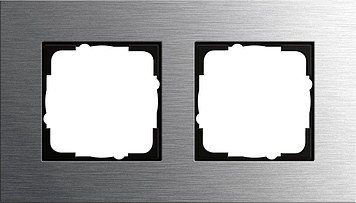 Preisvergleich Produktbild Gira 0212219 Abdeckrahmen Esprit 2-Fach aus Edelstahl