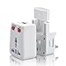 Rts™ USB Universal Travel Adapter/Converter/Charger with 1A USB Port (White) - plug that can be modified to fit the Australian (AU), European (EU), American (US), and United Kingdom (UK) wall sockets. It can be used in over 150 regions worldwide France, Italy, Sweden, Australia, New Zealand, Turkey, Africa, Brazil, Costa Rica, America, Canada, China, Hong Kong, Singapore, Japan, etc - 2 Year Warranty with Rts (Radhey Techno Services) RS.379.00