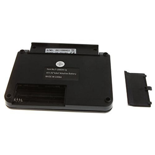 SODIAL(R) 2000g * 0.1g LCD Display Mini Digital Pocket Elektronische Waage Schmuckwaage Feinwaage Kuechenwaage Taschenwaage Digitalwaage - 3