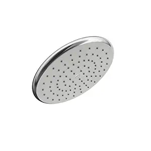 Asian Paints Bathsense 9 inch Round Rainfall Shower, with advanced Self Cleaning Technology, Powerful Spray Engine, Contemporary and Sleek Design (Chrome with white faceplate) (BHRF101)