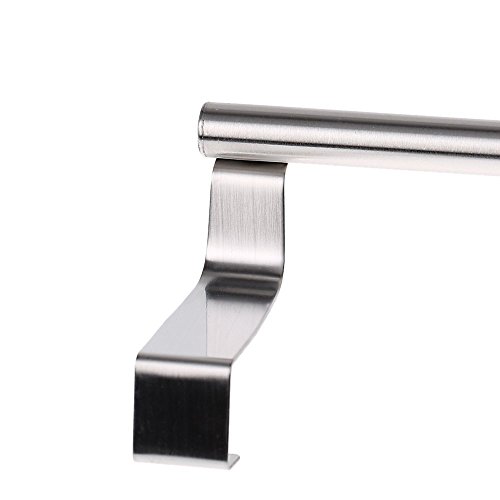 Schrank Tuer Haken – TOOGOO(R)Edelstahl Handtuchhalter Haken ueber dem Kuechenschrank Schrank Tuer Einhaengegestell Silber - 7