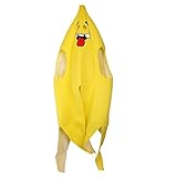 MagiDeal Bananenganzkörper kostüm für Erwachsene Herren Bananenganzkörper Frucht Anzug -
