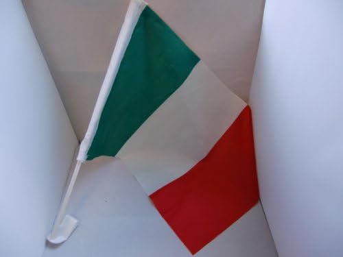 "Italy" car flag with baton for attachment at the car glass on the scale of cir.12 x 18 Inch by profimaterial