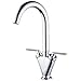 Produktbild heable Morden Küche Wasserhahn Spüle Mixer, Monobloc Wasserhähne Doppel-Hebel, schwenkbarer Auslauf mit UK Standard Beschläge