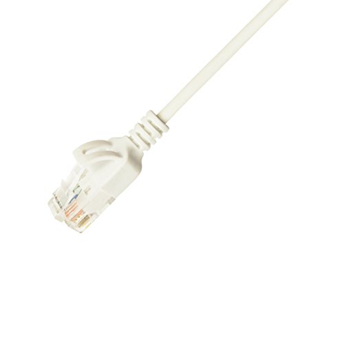 CAT6A Patchkabel Netzwerkkabel Ethernet Slim Netzwerk dünn LAN Kabel 1,0m weiss LSZH Halogenfrei - 3