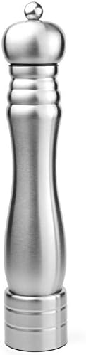 DPOB Kitchenware Stainless Steel Black Pepper or Salt Mill Strong Ceramic Grinder Mechanism - 12" Adjustable Ceramic Rotor Pepper Mill (32CM / 12")