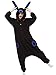 Produktbild Casa Pyjamas Tieroutfit Schlafanzug Tier Onesies Sleepsuit mit Kapuze Erwachsene Unisex Overall Halloween Kostüm (X-Large, Blau Umbreon)