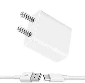 Quick Type C Charger for Google Pixel 2 XL Charger Original Adapter Like Mobile Charger | Type-C Charger Cable Fast Charging Mobile Charger | Fast Charger | Android Charger with 1 Meter USB Type-C Charging Data Cable By Raghav Enterprises (2.4 Amp, WHITE)