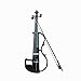 Produktbild C Five 4/4 Full Size Student Solid Wood Electric Silent Violine Anfänger mit Koffer, Bogen, Kolophonium, Kinnhalter, Kopfhörer, Audiokabel und Brücke,Black