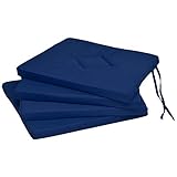 Beautissu 4er Set Stuhlkissen Kim 40x40x3cm Sitzkissen für Stühle im Indoor & Outdoor-Bereich Dicke Polsterung DKL. Blau & div Farbe Beautissu 4er Set Stuhlkissen Kim 40x40x3cm Sitzkissen für Stühle im Indoor & Outdoor-Bereich Dicke Polsterung DKL. Blau & div Farbe