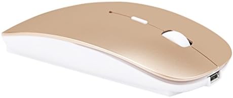 Szyee Bluetooth Mouse Wireless Mouse Mobile Mouse Optical Mouse Charging Mouse Applies for PC Computer Notebook Computer Android Tablet Vomputer Intelligent Equipment (Gold)