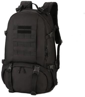 JWBB 40L outdoor mountaineering bag shoulder bag, field tactical backpack shoes 40L travel bag computer backpack,40L black send magic stick,40 liters of knapsack