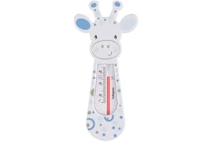 Babyono Schwimmendes Badethermometer ((Weiß/Blau Giraffe)