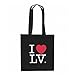 Produktbild Texlab I love Las Vegas - Stoffbeutel, schwarz