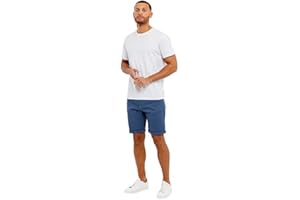Threadbare Mens Denim Shorts Knee Length Stretch Denim Jean Shorts