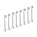 Produktbild BigbigWo 8 stk (2x4pk) Mini Ersatzbürsten passt für Philips Sonicare HX9332 DiamondClean Elektrische Zahnbürste Weiß Aufsteckbürsten Bürstenköpfe