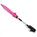 Stroller Umbrella Bicycle Wheelchair Pushchair Baby Umbrella holder Bracket Pram Swivel Connector Adjustable Length Angle Umbrella Stand Parasol UV Rays Rain Sun Canopy (Pink)