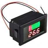 Sp Electron 12V-60V Dc Lead-Acid Digital Battery Capacity Indicator Charge Tester Voltmeter (Pack Of 1) - Black