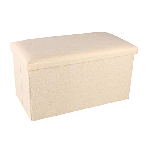 Preisvergleich Produktbild SinceY Multifunktions-Speicher-Schemel, Faltender Speicher-Schemel Mit Deckel-Osmane-faltender Speicher-Pouf-Spielzeug-Kasten-Fuß-S... (beige, Grau, Grün, Orange)