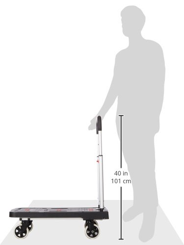 Magna Cart MFF robuste, faltbare Transportkarre aus Aluminium, kompakt, platzsparend, leichtgewichtig, Ladekapazität 135kg - 11