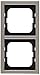Produktbild Busch-Jaeger 1722-866K Abdeckrahmen 2fach Rahmen edelstahl 1722-866K