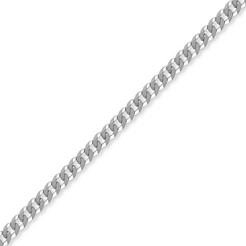 Jewelco London Sterling Silver 4mm Gauge Curb Chain